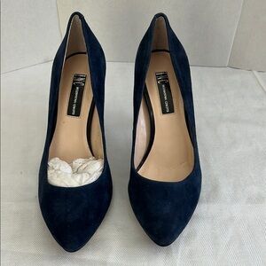 INC, New Elegant Navy Blue suede Pumps, SZ 7